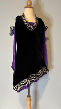 Load image into Gallery viewer, Black Velvet Meets Zebra