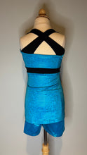 Load image into Gallery viewer, Blue Sequin Tunic with shorts