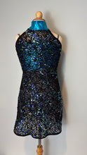 Load image into Gallery viewer, Blue Sequin High Neck Tunic