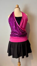 Load image into Gallery viewer, Hot pink Halter Top and Skirt