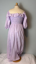 Load image into Gallery viewer, Indigo Dress with Swiss Dot Texture