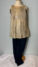 Load image into Gallery viewer, Jean Leggings with Gold Tank