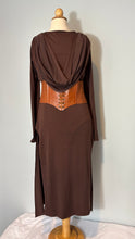 Load image into Gallery viewer, Brown Jersey Dress with Belt