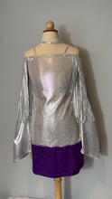 Load image into Gallery viewer, Silver Dress with Fringe
