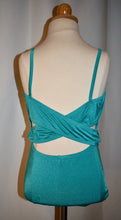 Load image into Gallery viewer, Turquoise Cross Back Cami Leotard