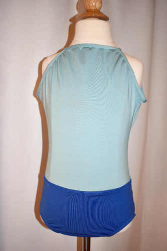 Mariia Two Toned Leotard with Keyhole Back