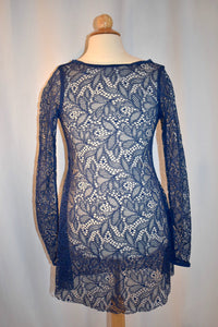 Long Sleeve Lace Overdress