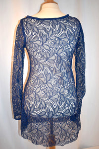 Long Sleeve Lace Overdress