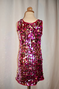 'Pink Sequin Mini Dress'