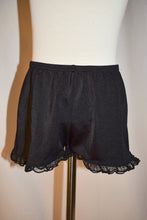 Load image into Gallery viewer, Black Dance Shorts with Lace Trim