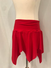 Load image into Gallery viewer, Red Handkerchief Hem Skirt