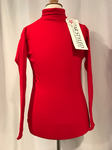 Star Styled Red Nylon Turtleneck Leo