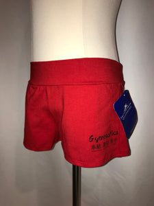 Motion Wear Red Gymnastics Shorts